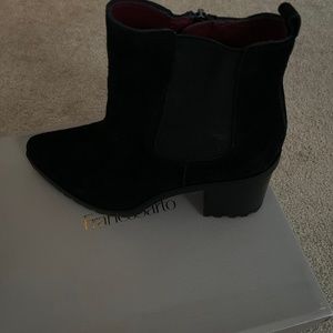 Suede Black Boots